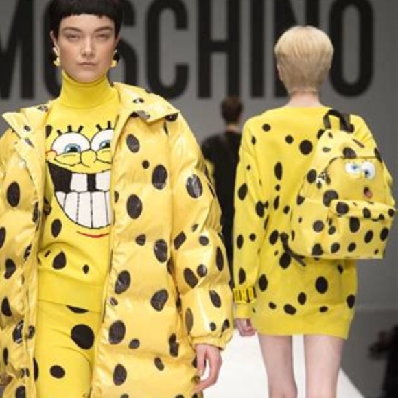 Moschino Spongebob Backpack Rare Jeremy Scott - Picture 3 of 16